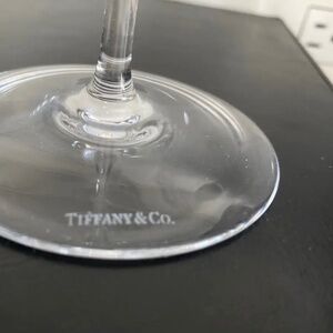 Tiffany & Co Crystal Wine Glass 9.5" Clear Set Of 2